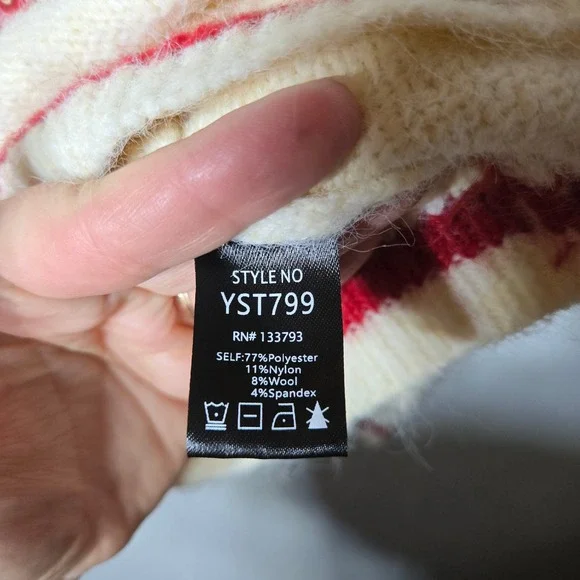 POL Womens Lobster Studded Sweater Small Nautical Whimsical Novelty Eclectic - Picture 6 of 10